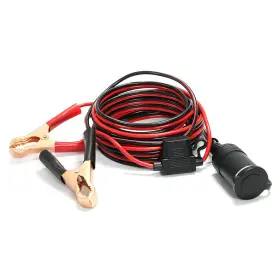A85018cl A Abigail 12ft/3.6m 16 Awg Female Extension Cord Plug Socket With Battery Clamp 12v/ 24