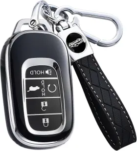 Hda5 Aawqvrg Key Fob Cover For Honda - Premium Soft Tpu Shell Full Protection Case With Keych