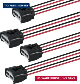 Aticc-02240-4 Acorntech Ignition Coil Connector Plug Harness Pigtails 90980-11885 4-pack Compatible For