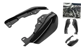 105-1215 Advanblack Motorcycle Mid-frame Air Deflectors Fit For 2017 Harley Touring - Vivid Black