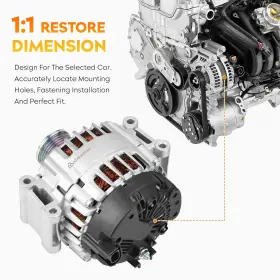 Slk250 Aeagle 728205052289 Automotive Alternator 1.8l For Mercedes Benz C250 And 2012 2013 2014 201 #3