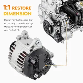 Aeagle 786290510961 Alternator For Audi Tt Quattro L4 1.8l 2000-2006 Vw Beetle Golf Jetta 1 #3