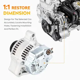 27060-50190 Aeagle 786290511241 Alternator For Lexus Ls400 V8 4.0l 4.0 1995 1996 1997 And0157 1 #3