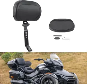 C-a-backrest-1336 Aferrizu Adjustable Driver Backrest Front Rider Back Rest Compatible With Can Am Spyder F