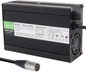 Af300-50405b-xlr Afu 50.4v 5a Charger 12s 44.4v Li-ion Battery Smart Black