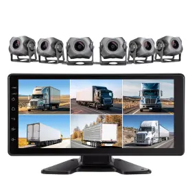 6-channel-cam Ainavito 760762577430 6 Channel Dash Cam 1080p Backup Camera System For Rv/truck/trailer/van/suv/ca