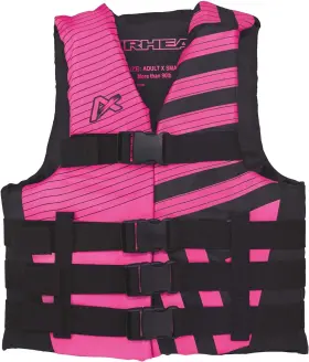 10081-04-a-bkhp Airhead Trend Life Jacket Coast Guard Approved Mens Small/medium Pink