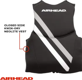 Airhead 737826055890 Orca Neoprene Kwik-dry Neolite Life Jacket Uscg Youth #3