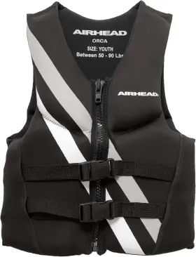 Airhead 737826055890 Orca Neoprene Kwik-dry Neolite Life Jacket Uscg Youth