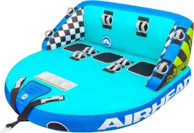Airhead 737826507504 Mable Inflatable Towable Tube 1-4 Rider Models 3 Teal