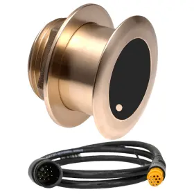 B175c-20-mw-12g Airmar Technology B175mw Med Ultra Wide 1kw 20 Chirp Thru-hull Transducer F/12-p Inch