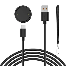 01298ss Ak Charger Compatible With Amazfit Bip 6 / Active 2 Gtr 100cm Black