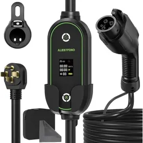 T3-2p-40a-a-7.6-m12-ul Aliestfdno Level 2 Ev Charger 220-240v 40a Electric Vehicle Nema 14-50 Plug