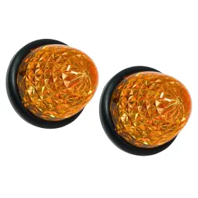 Astp6012 All Star Truck Parts 3.5 Inch Diameter 16 Led Round Beehive Cone Watermelon Trailer Side Marker L