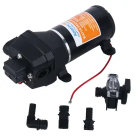 Amarine Made 700425111113 12v Diaphragm Self Priming Water Pump 17 L/m 4.5gpm 40psi High Pressure