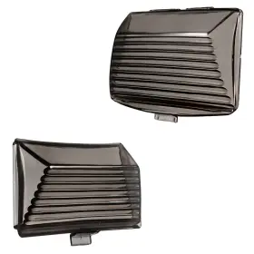 Onai2566usuaz Amazicha Smoked Front Rear Led Fender Tips Lights Mud Guards Covers Lens Comp