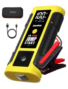 3000a Amcelooy Dn19 Peak Car Battery Jump Starter For 8.0l Gas/diesel Engines 12v Emergenc