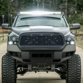 Amdeba00102-u-b American Modified Mesh Grille With Amber Lights For 13-18 Dodge Ram 1500 Used #2
