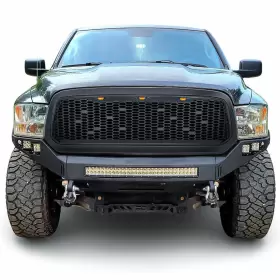Amdeba00102-u-b American Modified Mesh Grille With Amber Lights For 13-18 Dodge Ram 1500 Used #3