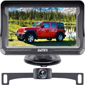 Amtifo 602191490419 Backup Camera 4.3-inch For Car Plug-play Easy Setup Rear View Tru