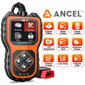 Obd2 Ancel 655421700932 Car Check Engine Code Reader Scanner Diagnostic Tool Shut Off Light