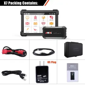 Obd2 Ancel 711181391282 X7 Scanner Wireless Bluetooth Car Full System With 10 Reset S #3