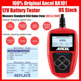 Ba101 Ancel Ab101 Bt100 Battery Load Tester Digital Analyzer Bad Cell Test 12v 100-2000 Cca