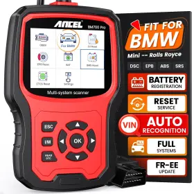 Al-bm700pro Ancel Bm700 Pro Fit For Bmw Scanner - Battery Registration Tool Code Reader
