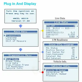 Ancel-ad310 Ancel Dodge Journey Obd2 Car Fault Code Service Reader Reset Scanner Ad310 Tool Us #3