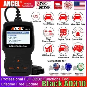 Ancel-ad310 Ancel Dodge Journey Obd2 Car Fault Code Service Reader Reset Scanner Ad310 Tool Us