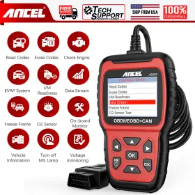 Ancel-as50 Ancel As500 Obd2 Scanner Car Auto Diagnostic Scan Tool Code Reader Check Engine