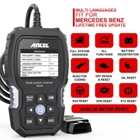 Ancel-bz700 Ancel Bz700 Obd2 Diagnostic Scanner All System Battery Registration Abs Epb Oil