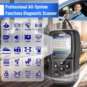 Ancel-fd500 Ancel Fd500 Obd2 Scanner Full System Code Reader Car Diagnostic Tool For Mercury #2