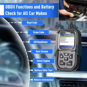Ancel-fd500 Ancel Fd500 Obd2 Scanner Full System Code Reader Car Diagnostic Tool For Mercury #3