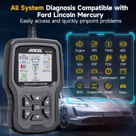 Ancel-fd700 Ancel Fd700 For Ford Full System Obd2 Diagnostic Scanner Abs Srs Epb Tpms Cbs #2