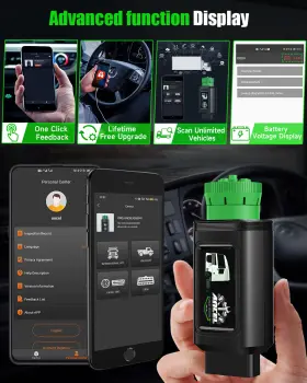 Ancel-hd120 Ancel Hd120 Bluetooth Diesel Heavy Duty Truck Scanner For Volvo/international #3