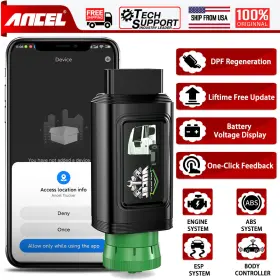 Ancel-hd120 Ancel Hd120 Bluetooth Diesel Heavy Duty Truck Scanner For Volvo/international