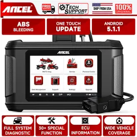 Ancel-mt500 Ancel Mt500 All System Motorcycle Diagnostic Scan Tool Obd2 Scanner Abs Tpms Oil