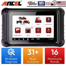 Anel-mt700 Ancel Mt700 Obd2 Scanner Motorcycle All System Diagnostic Tool Oil Service Reset