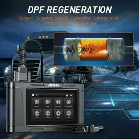 Hd3300 Ancel Heavy Duty Truck All System Dpf Regen Oil Reset Scan For Isuzu Fuso #2