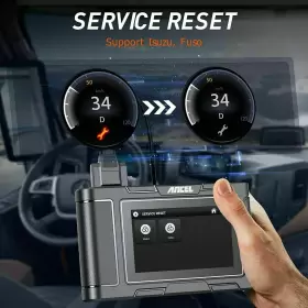 Hd3300 Ancel Heavy Duty Truck All System Dpf Regen Oil Reset Scan For Isuzu Fuso #3