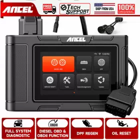 Hd3300 Ancel Heavy Duty Truck All System Dpf Regen Oil Reset Scan For Isuzu Fuso