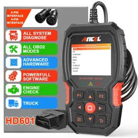 Hd601 Ancel Diesel Truck Diagnostic Tool Heavy Duty Obd Scanner Engine Check