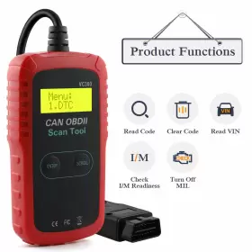 Vc309 Ancel Obd2 Vc300 Can Eobd Scanner Car Code Reader Check Engine Light Diagnostic Tool