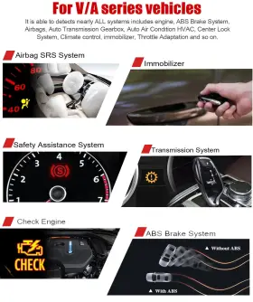 Vd700 Ancel Vd500 All System Oil Abs Srs Dpf Obd2 Scanner Code Reader Diagnostic #3