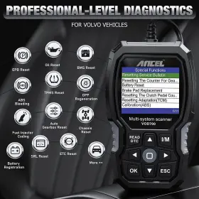 Vod700 Ancel Code Reader For Volvo Obd2 Scanner Full System Diagnostic Tool Tpms #2