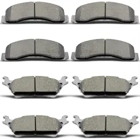 Qd023 Annovinco 8pcs Front Rear Ceramic Brake Pads Replacement Kit Fits 2012-2020 For Ford F-