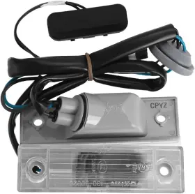 Anxingo 759675598700 Rear Trunk Release Switch Licence Plate Lamp Light Button Assembly Replac