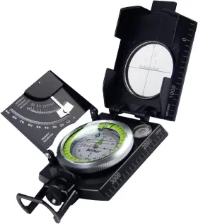 Af-4074 Aofar 633696547346 Military Compass For Hiking Lensatic Sighting Black