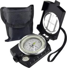 Af-4580b Aofar Military Compass Af-4580 Lensatic Sighting Waterproof And Black